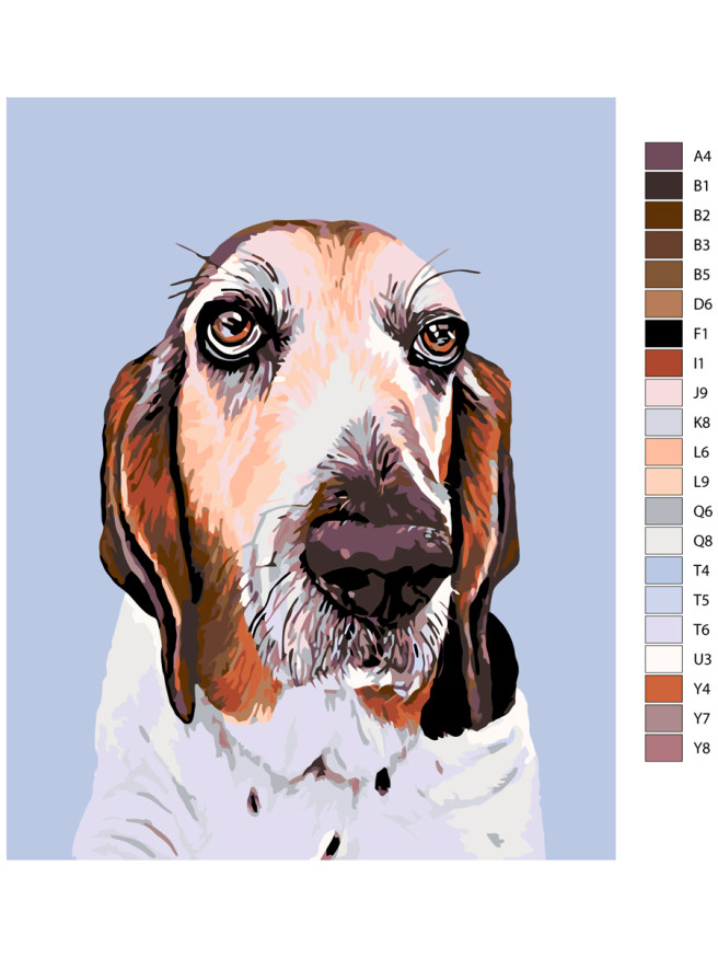 Raqamlar bo&amp;#039;yicha rasm &amp;quot;Kuchuk rasmi&amp;quot;