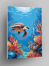 Картина по номерам &amp;quot;Морская черепашка&amp;quot;