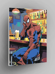 Raqamlar bo‘yicha rasm &quot;O‘rgimchak odam bar ichida&quot;