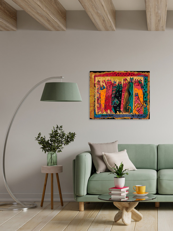 Картина по номерам &amp;quot;Коты в этническом стиле&amp;quot;