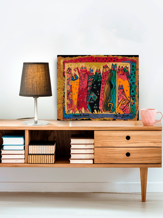 Картина по номерам &amp;quot;Коты в этническом стиле&amp;quot;