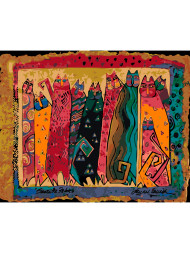 Raqamlar bo&#039;yicha rasm &quot;Etnik uslubdagi Mushuklar&quot;