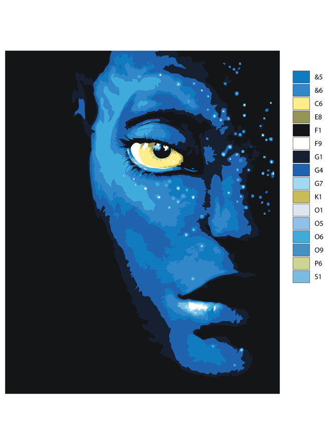 Raqamlar bo&amp;#039;yicha rasm &amp;quot;Avatar&amp;quot;