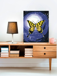 Картина по номерам "Жёлтая бабочка"