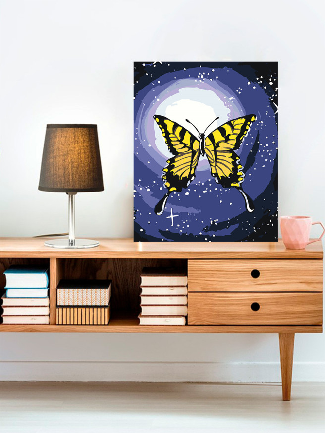 Raqamlar bo&amp;#039;yicha rasm &amp;quot;Sariq kapalak&amp;quot;