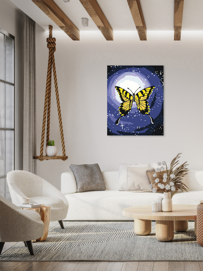 Raqamlar bo&amp;#039;yicha rasm &amp;quot;Sariq kapalak&amp;quot;