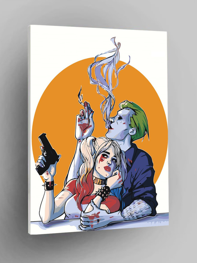 Raqamlar bo&amp;#039;yicha rasm &amp;quot;Joker va Harley Quinn&amp;quot;