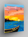 Картина по номерам &amp;quot;Закат на море&amp;quot;