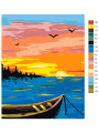 Картина по номерам &amp;quot;Закат на море&amp;quot;