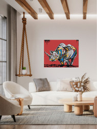 Raqamlar bo&#039;yicha rasm &quot; Karkidon&quot;