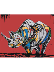 Raqamlar bo&#039;yicha rasm &quot; Karkidon&quot;