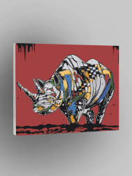 Raqamlar bo&#039;yicha rasm &quot; Karkidon&quot;