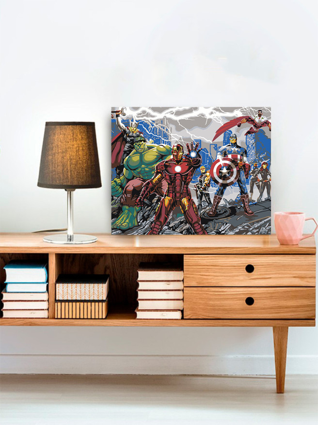 Raqamlar bo&amp;#039;yicha rasm &amp;quot;Marvel super qahramonlari&amp;quot;