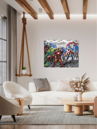 Raqamlar bo&#039;yicha rasm &quot;Marvel super qahramonlari&quot;