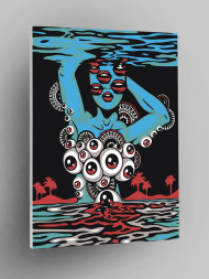 Raqamlar bo&#039;yicha rasm &quot;Ko&#039;zlari ko&#039;p qiz&quot;