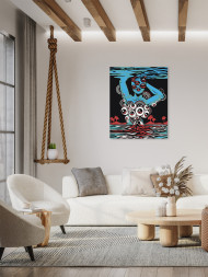 Raqamlar bo&#039;yicha rasm &quot;Ko&#039;zlari ko&#039;p qiz&quot;