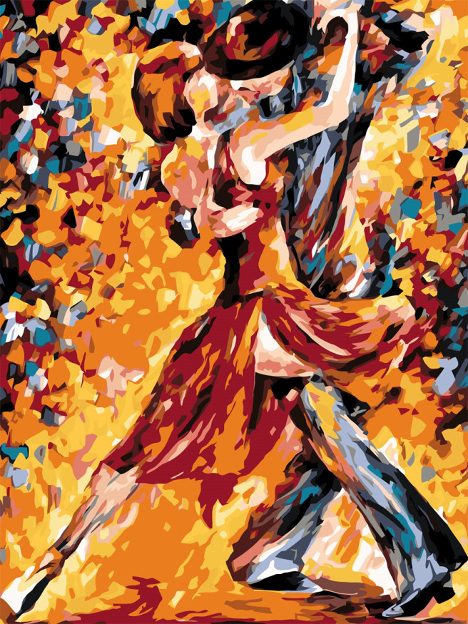 Картина по номерам &amp;quot;Красивая пара&amp;quot;