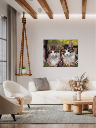 Картина по номерам &amp;quot;Пара котиков&amp;quot;