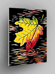 Картина по номерам &amp;quot;Жёлтый лист&amp;quot;