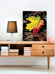 Картина по номерам &amp;quot;Жёлтый лист&amp;quot;