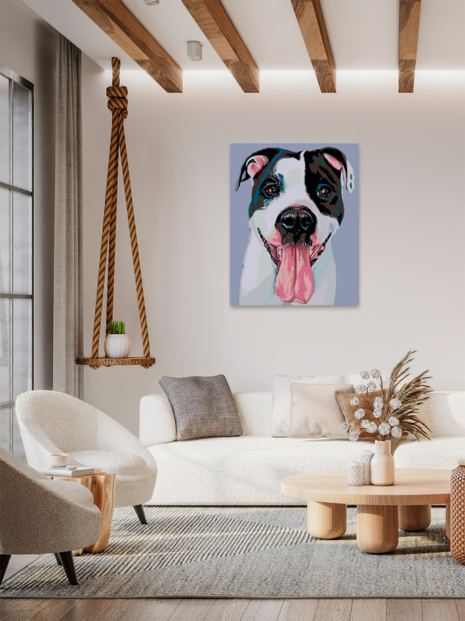 Картина по номерам &amp;quot;Портрет собаки&amp;quot;