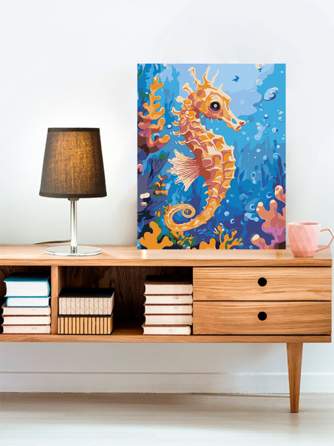 Картина по номерам &amp;quot;Морской конёк&amp;quot;