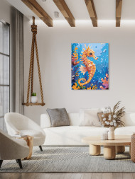 Картина по номерам &amp;quot;Морской конёк&amp;quot;