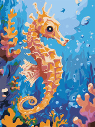 Картина по номерам &amp;quot;Морской конёк&amp;quot;