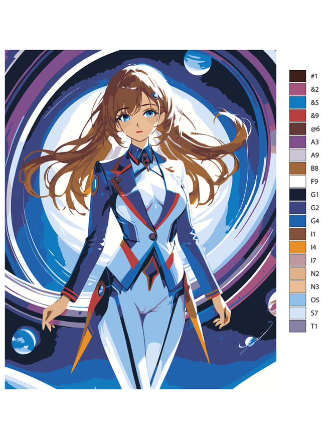 Картина по номерам &amp;quot;Девушка - мечта&amp;quot;