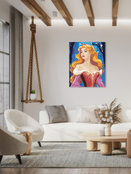 Картина по номерам &amp;quot;Рыжеволосая красавица&amp;quot;