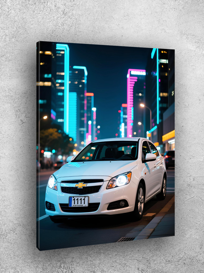 Holstga bosilgan poster &amp;quot;Shahar neoni&amp;quot;